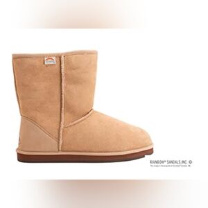Rainbow Men Beige Leather Boots